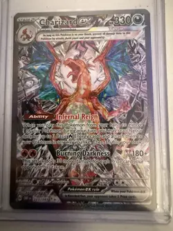 Pokemon Charizard ex 330 HP Foil Ability OBF 223/197 TCG Card - Image 2