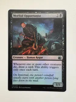 Morbid Opportunist Foil MTG Magic the Gathering Card NM Near Mint MID - Image 1