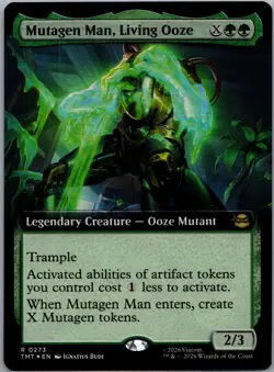 MTG, Mutagen Man, Living Ooze FOIL 273 (Extended Art) Teenage Mutant Ninja Turt - Image 1