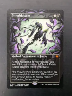 MTG Lorwyn Eclipsed Bitterblossom SPG Regular Showcase Mythic 133 Unplayed - Image 1