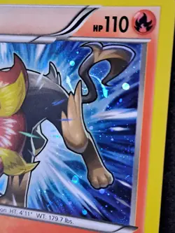 Pokemon TCG Pyroar Phantom Forces 12/119 Holo Cosmos HD SWIRL Holo Rare NM - Image 4
