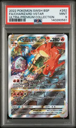 PSA 9 - CHARIZARD VSTAR - 262 ULTRA-PREMIUM COLLECTION-CHARIZARD POKEMON - Image 1