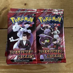Pokemon Destined Rivals Job Lot Opened Open Packs Bundle - 25 Packs - Image 1