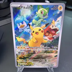 Pokemon Pikachu TCG SVP027 Scarlet Violet Black Star Promo - Image 1