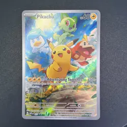 Pokemon Pikachu TCG SVP027 Scarlet Violet Black Star Promo - Image 3