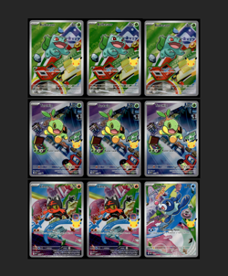 9 x ASSORTED BULBASAUR TURTWIG LITTEN - FIRST PARTNERS ILLUSTRATION PROMO - NM - Image 1