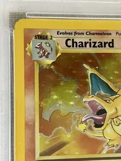 2002 Pokemon Legendary Collection #3 Charizard Holo PSA 5 - Image 2