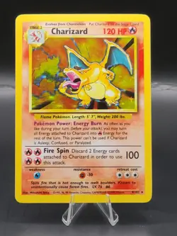 Pokemon Base Set Charizard Holo Rare 🔥 4/102 LP-NM Grade/Invest 🔥🔥 - Image 1