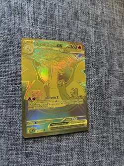 Pokemon TCG Mega Charizard EX 130/092 Phantasmal Flames SIR Gold Mega Hyper Rare - Image 3