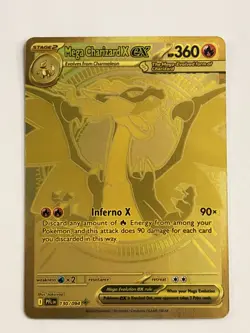 Pokemon TCG Mega Charizard EX 130/092 Phantasmal Flames SIR Gold Mega Hyper Rare - Image 4