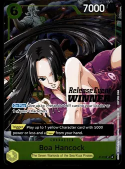 BOA HANCOCK (OP15 RELEASE EVENT WINNER) - P-115 One Piece Promotion Card NM - Image 1