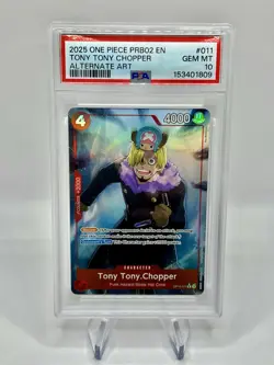 One Piece Premium Booster 2 (PRB02) - Tony Tony.Chopper Alternate Alt Art PSA 10 - Image 1