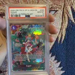 One Piece TCG OP10-065 Sugar SP English PSA 10 - Image 3