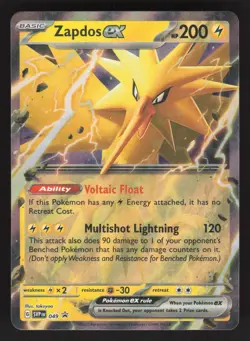 Zapdos ex 049 Pokemon TCG SV: Scarlet & Violet Promo Cards NM - Image 1