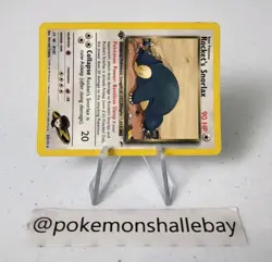 Rocket's Snorlax 1st Edition 33/132 - Gym Heroes *MP* Rare Pokemon Card - Image 2