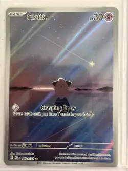 Pokemon Cleffa Illustration Rare Full Art Holo 202/197 OBF Card - Image 2
