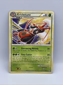 POKEMON TRIUMPHANT EXPANSION RARE CARD 24/102 KRICKETUNE - Image 1