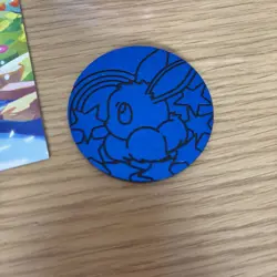Vaporeon Mini Tin, Card Art & Eevee Coin / Pokemon Prismatic Evolutions/ Bulk - Image 3