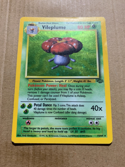 Vileplume 15/64 Jungle Set - Holo Pokemon Card - HP - Image 2