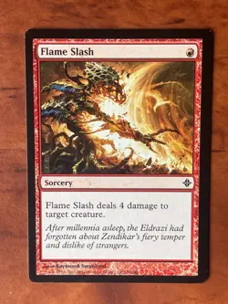 Flame Slash MTG Magic the Gathering Card LP Lightly Played ROE - Image 1