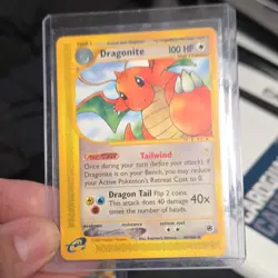Pokemon Dragonite 043/165 Expedition Base Set Reverse Holo Rare 100 HP Card - Image 1