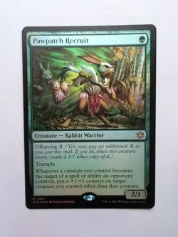 MTG Pawpatch Recruit (BLB) Bloomburrow Foil Rare 187 - Image 1