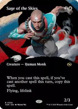 Sage of the Skies - Borderless FOIL - MtG Tarkir Dragonstorm - NM - Image 1