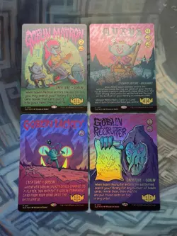MTG Rainbow Foil Goblin Lackey Recruiter Matron & Muxus NM Unplayed Secret Lair - Image 1