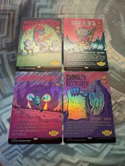 MTG Rainbow Foil Goblin Lackey Recruiter Matron & Muxus NM Unplayed Secret Lair - Image 2