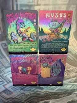 MTG Rainbow Foil Goblin Lackey Recruiter Matron & Muxus NM Unplayed Secret Lair - Image 3