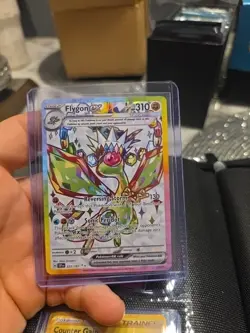 Pokemon TCG Flygon EX Holo Surging Sparks Full Art Ultra Rare Card 222/191 - Image 1