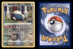 Snorlax 055/078 Holo Rare Pokemon GO Pokemon TCG Reverse Holo NM - Image 3