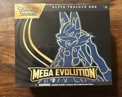 New Pokemon TCG: Mega Evolution Factory Sealed ETB Lucario - Image 1