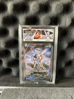 Pokemon TCG Arceus v Card 166/172 Brilliant Stars - Graded - Ace 9 - ACE Label - Image 1
