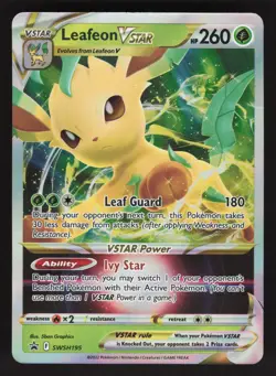 Leafeon VSTAR SWSH195 Pokemon TCG Sword & Shield Promo LP - Image 1