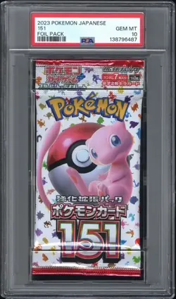 PSA 10 - GRADED 151 BOOSTER PACK - SV2a JAPANESE - MEW - POKEMON - Image 1