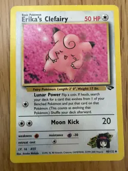 Pokemon TCG Erika's Clefairy 40/132 Gym Challenge - Image 1