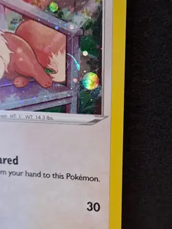 Pokemon TCG Eevee Sword & Shield SWSH175 Cosmos Holo Promo Half HD SWIRL NM/MT - Image 3