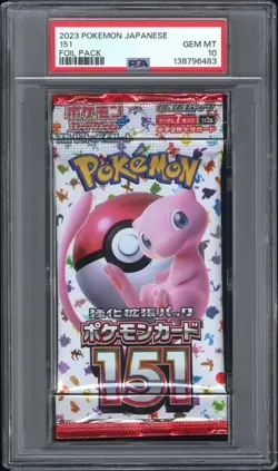 PSA 10 - GRADED 151 BOOSTER PACK - SV2a JAPANESE - MEW - POKEMON - Image 1