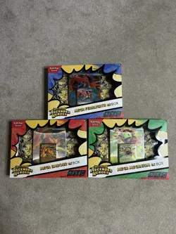 Pokemon TCG Ascended Heroes - Set Of 3 EX Boxes - Meganium, Emboar & Feraligator - Image 1