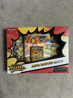 Pokemon TCG Ascended Heroes Mega Emboar Ex Box - Brand New Sealed - Image 1