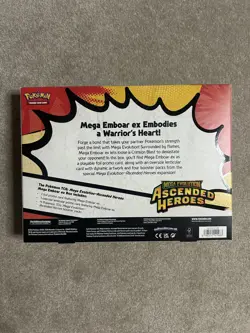 Pokemon TCG Ascended Heroes Mega Emboar Ex Box - Brand New Sealed - Image 2