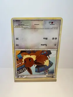 Eevee 47/90 Common HGSS Undaunted Pokemon Moderately Played - Image 2