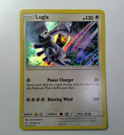 Pokemon TCG Lugia 131/181 SM Team Up Reverse Holo Rare NM - Image 1