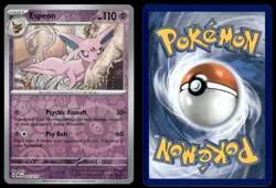 ESPEON 033/131 HOLO RARE SV: PRISMATIC EVOLUTIONS REVERSE HOLO POKEMON NM - Image 1