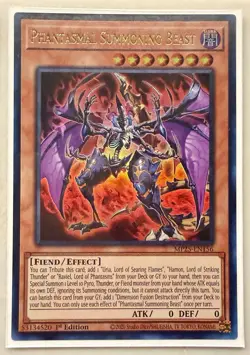 x1 Phantasmal Summoning Beast - MP25-EN156 - Ultra Rare - 1st Edition Yu-Gi-Oh! - Image 1