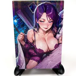 Sexy Hot Anime Waifu Girl Doujin Lewd Goddess Story Holographic ACG Art Card - Image 1