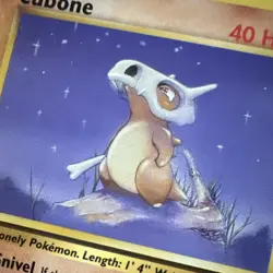 Cubone 50/64 Base Set Common Regular Basic Pokemon Card TCG Sad LP - Image 2