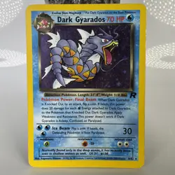 Dark Gyarados 8/82 Holo Team Rocket Pokemon Card WOTC MP - Image 1