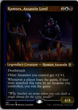 Ramses, Assassin Lord (Foil Etched) 61 Commander: Dominaria United MTG - Image 1